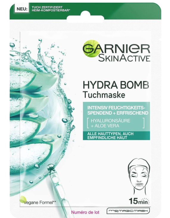 GARNIER SkinActive Hydra Bomb Tuchmaske Aloe Vera (28g)