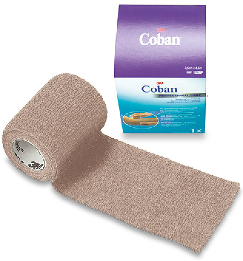 3M Coban Elastische Binde, selbsthaftend, 7.5cmx4.5m, ohne latex (24 Stk)