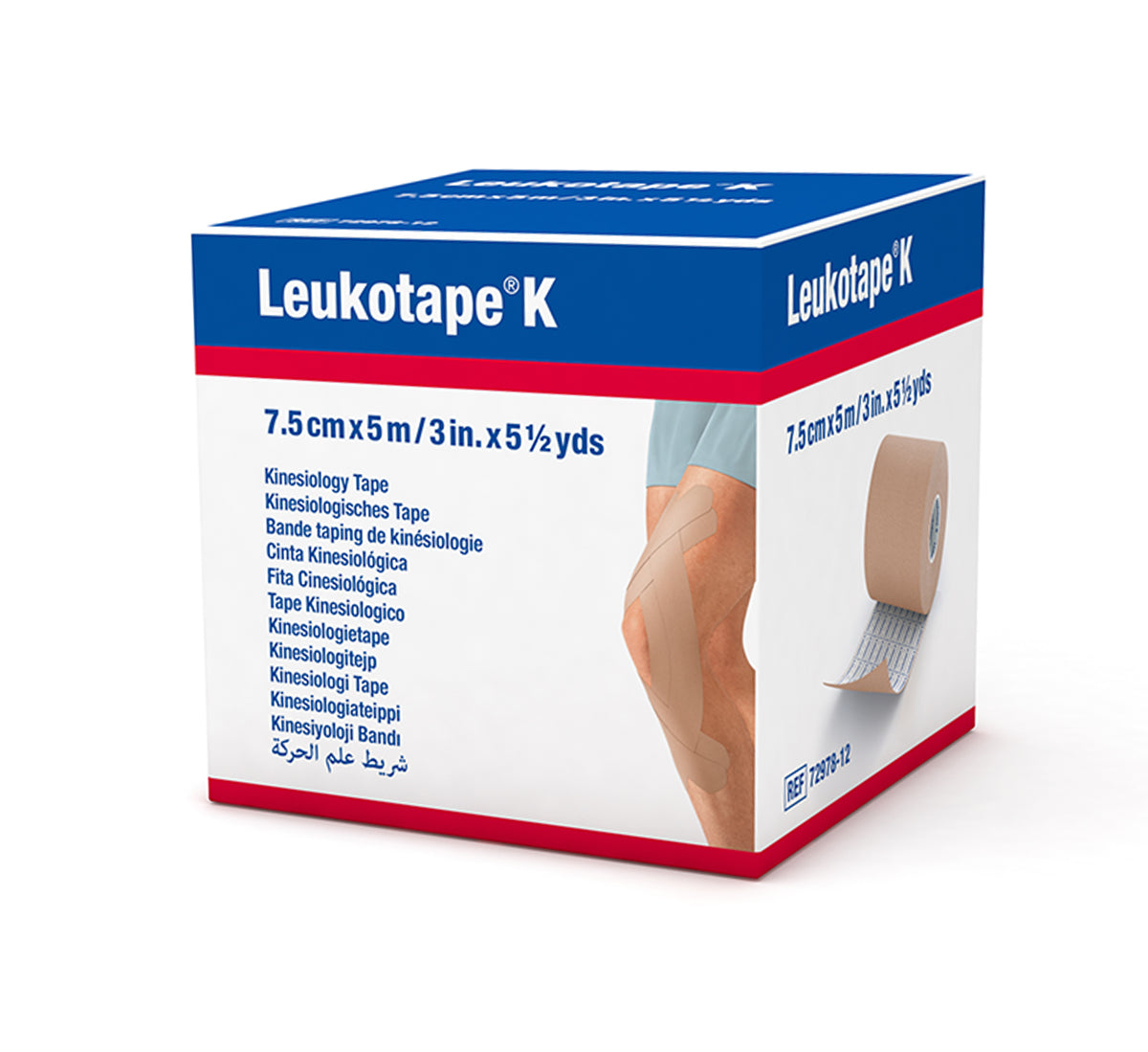 Leukotape K Kinesiologie Tape 7,5cm x 5m hautfarben (1 Rolle)