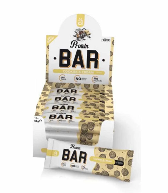Nanosupps Protein Bar Cookies & Cream (12x60g)