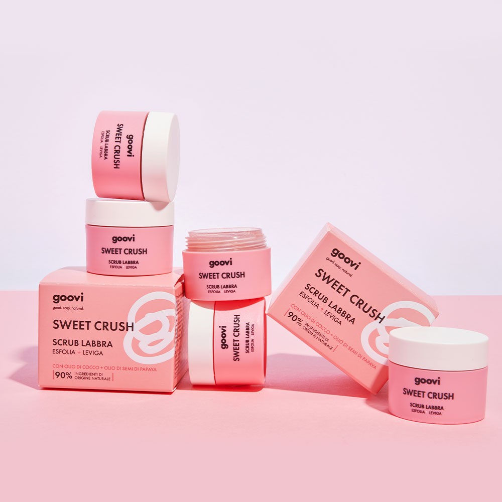 Goovi SWEET CRUSH Lip Scrub Exfoliates & Smoothes (10ml)