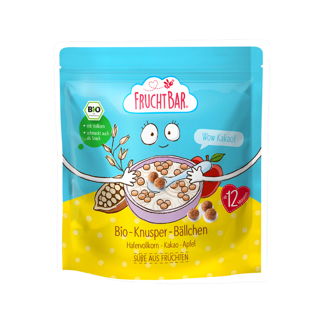 FRUCHTBAR Bio Knusper-Bällchen Wow Kakao (125g)