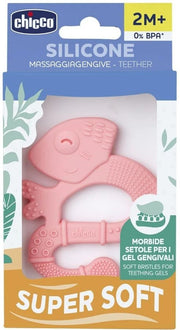 chicco Beissring mit sanften Borsten EIDECHSE PINK 2m+ (1 Stk)