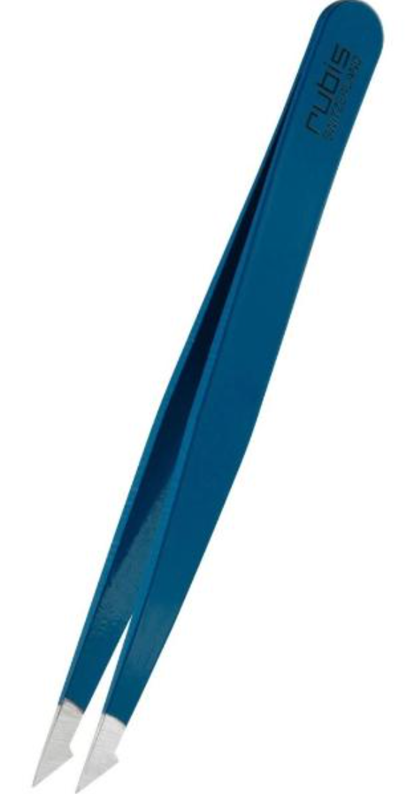 RUBIS Pinzette evolution blau Inox (1 Stk)