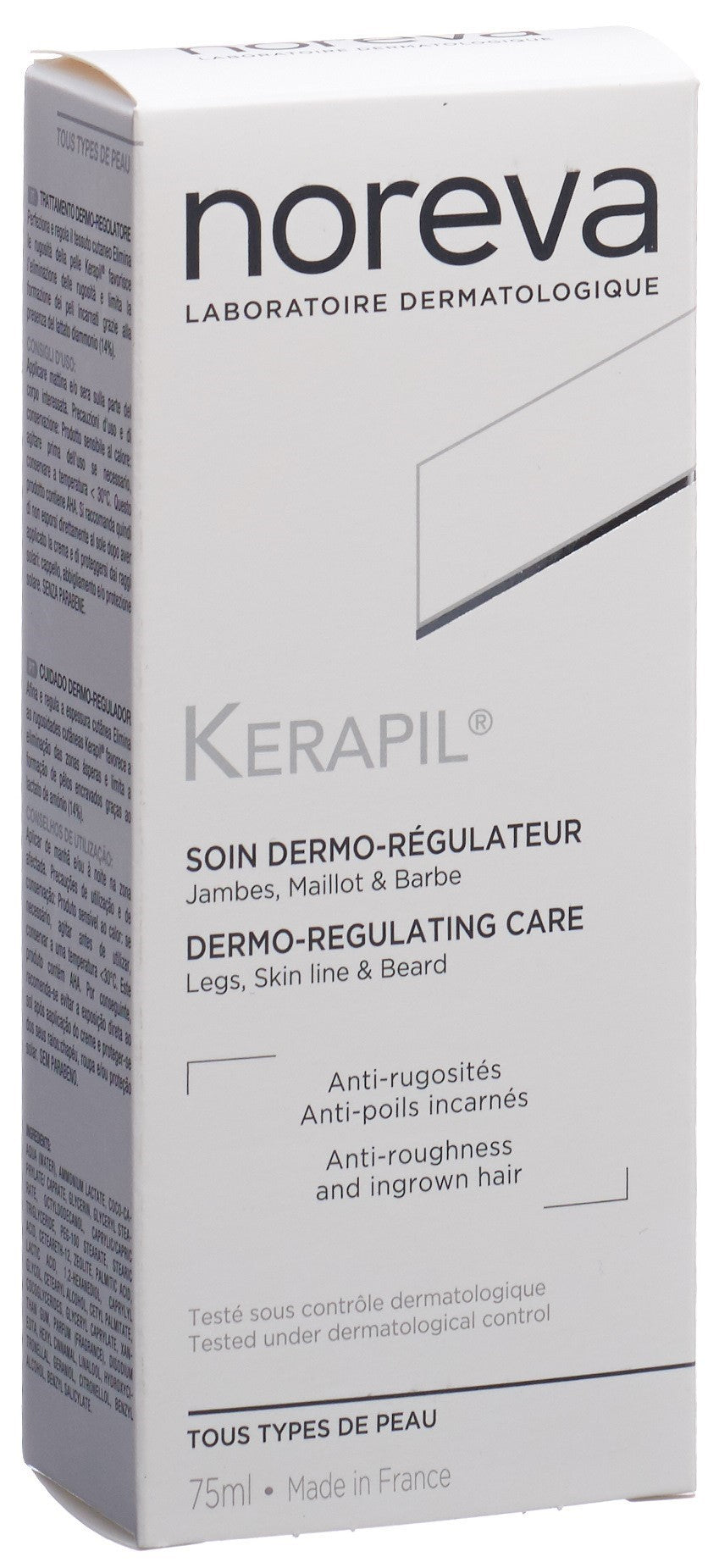 Noreva KERAPIL crème épidermique soin anti rugolateur (75ml)