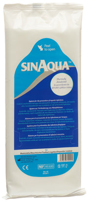 SINAQUA vorbefeuchtetes Waschtucher (12 Stk