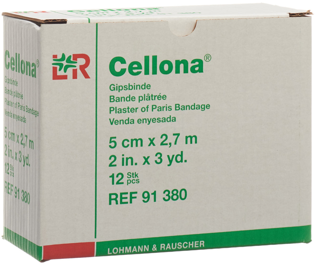 Cellona Gipsbinden 2.75mx5cm feincremig (12 Stk)