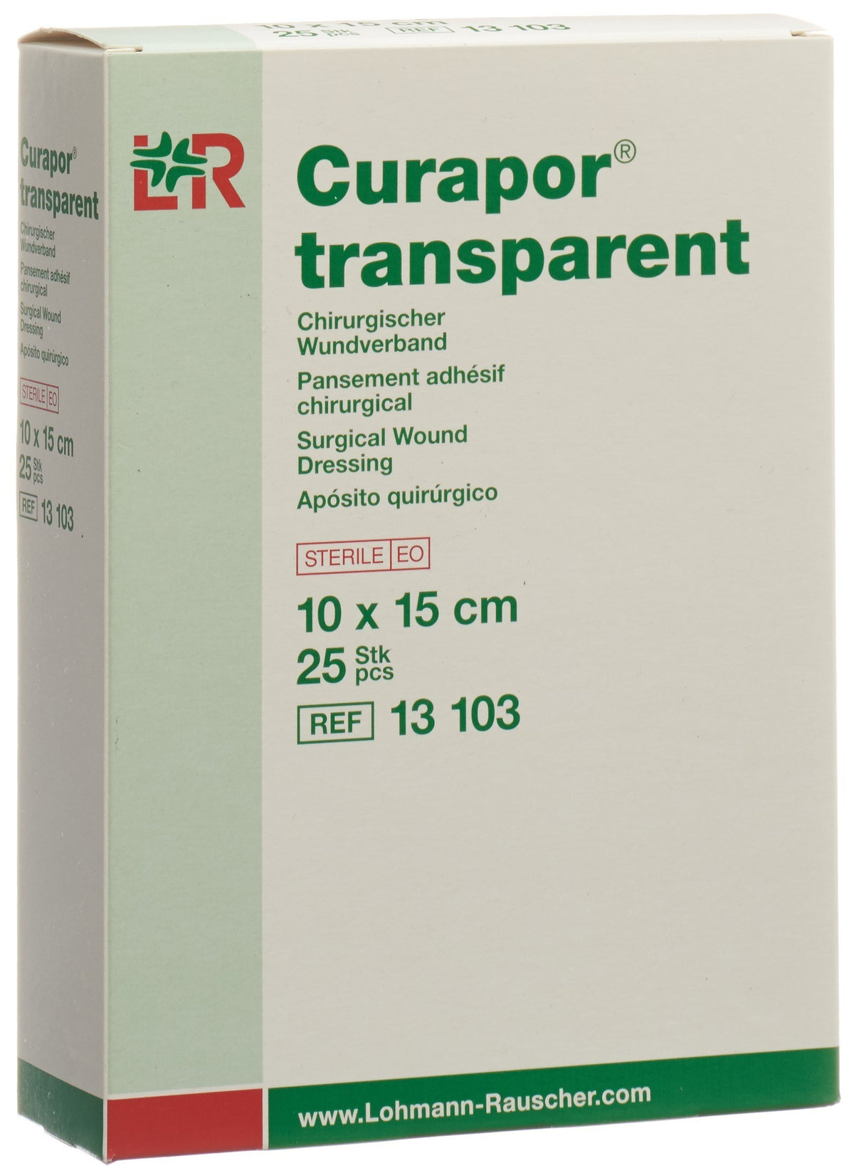Curapor transparent Wundverband 10x15cm (25 Stk)