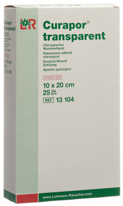 Curapor transparent Wundverband 10x20cm (25 Stk)