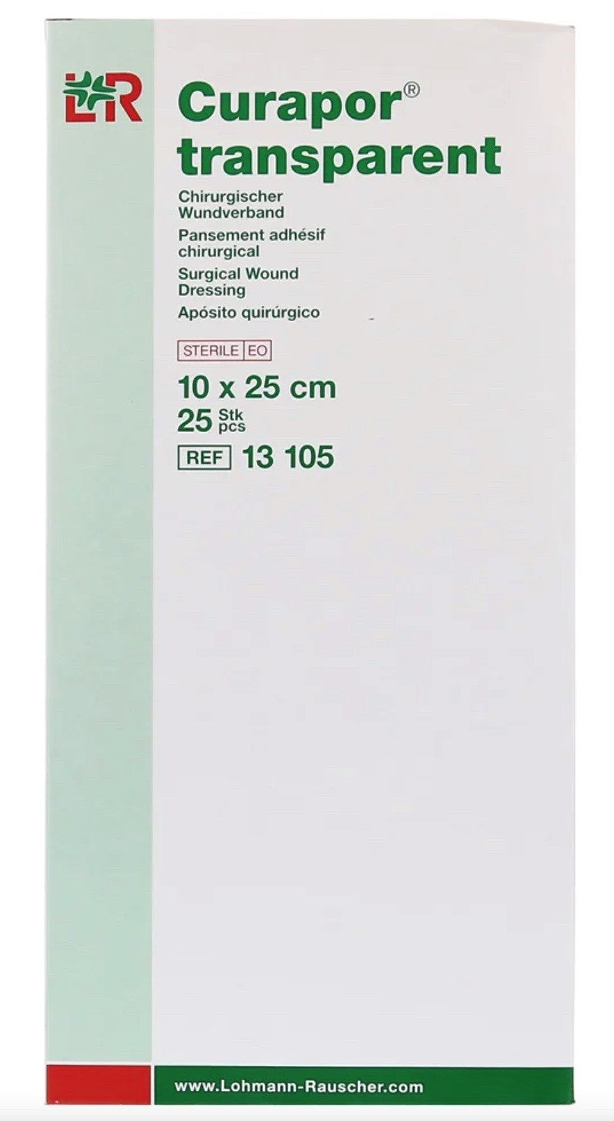 Curapor transparent Wundverband 10x25cm (25 Stk)