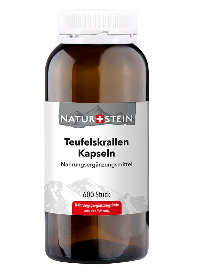 NATURSTEIN Teufelskrallen Kapseln Glas (600 Stk)