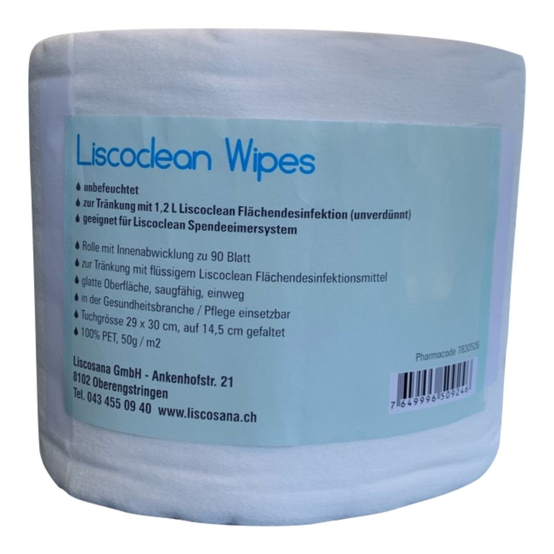 Liscoclean Wipes unbefeuchtet gefaltet Blatt (90 Stk)
