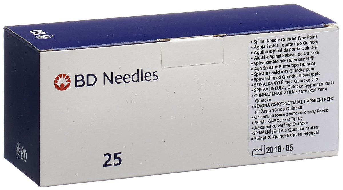 BD YALE SPINAL Nadeln 20G 0.9x89mm gelb (25 Stk)