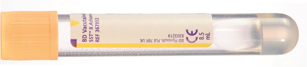 BD Vacutainer SST II 8.5ml, 100x16mm, gold (100 Stk)