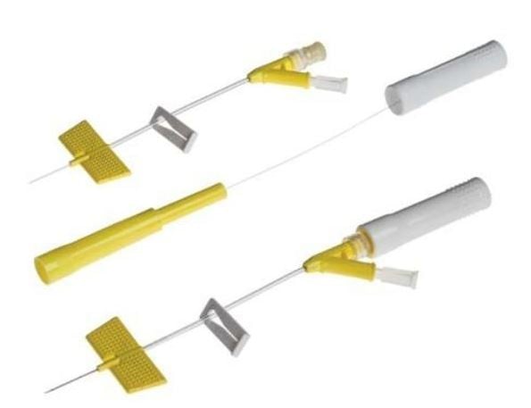 BD Saf-T-Intima 24G, 0.7x19mm mit Y-Anschluss, gelb (25 Stk)