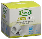 flawa NOVA HAFT kohäsive Gazebinde, 4cmx4m (1 Stk)