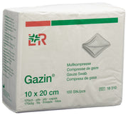 Gazin Mullkompressen 10x20cm 12-fach/17-fädig ohne RK (100 Stk)
