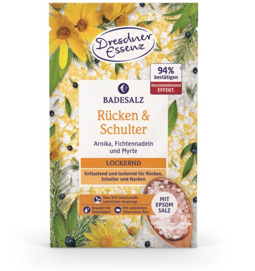 Dresdner Badesalz Rücken und Schulter Natürlich (12x60g)
