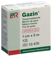 Gazin Tamponadebinden 1cmx5m steril (1 Stk)
