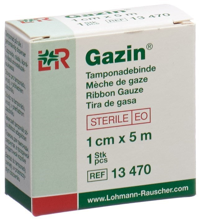 Gazin Tamponadebinden 1cmx5m steril (1 Stk)