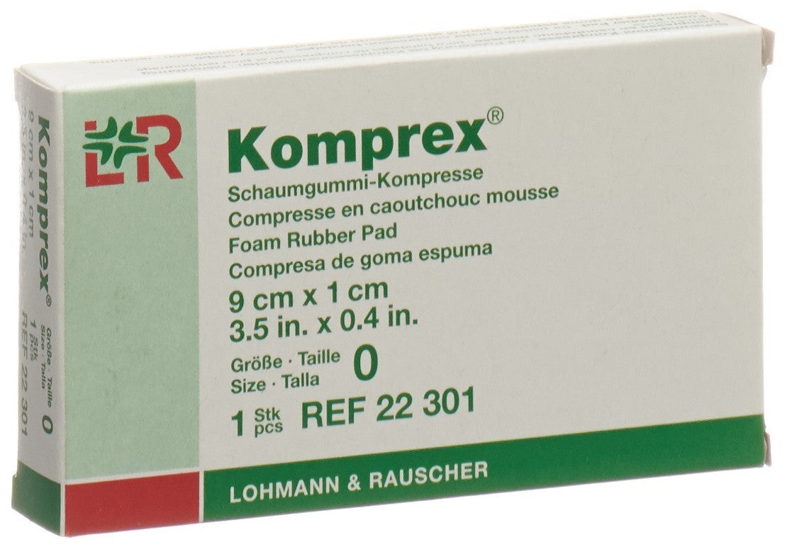 Komprex Schaumgummi Kompresse 9x5x1cm (1 Stk)