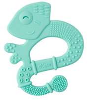 chicco Beissring mit sanften Borsten Eidechse, blau 2m+ (1 Stk)