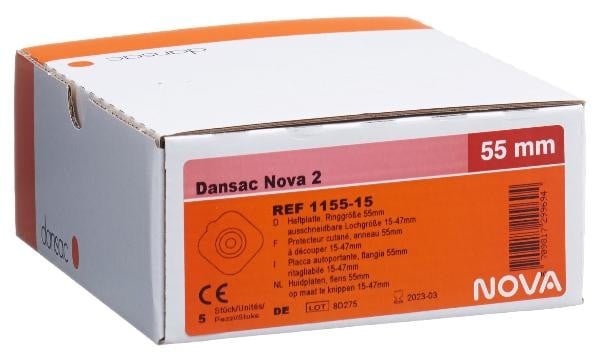 Dansac Nova 2 Basisplatte 55mm 15-47mm (5 Stk)