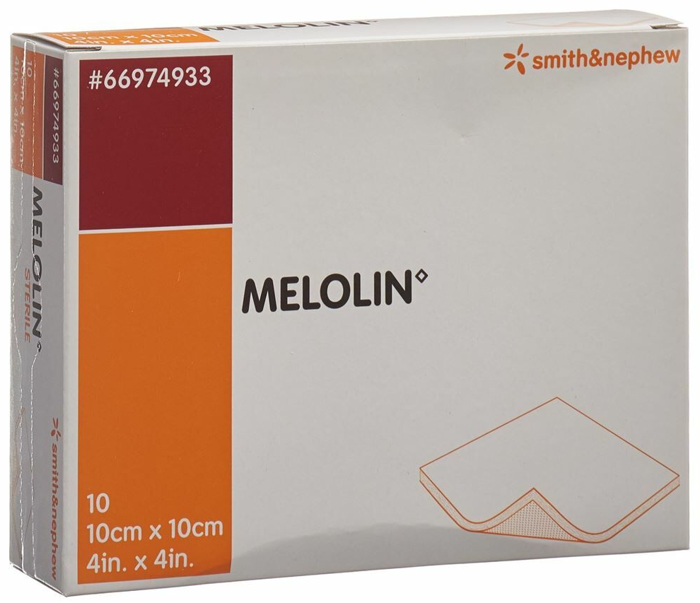 MELOLIN Wundkompressen, 10x10cm, steril (10 Stk)