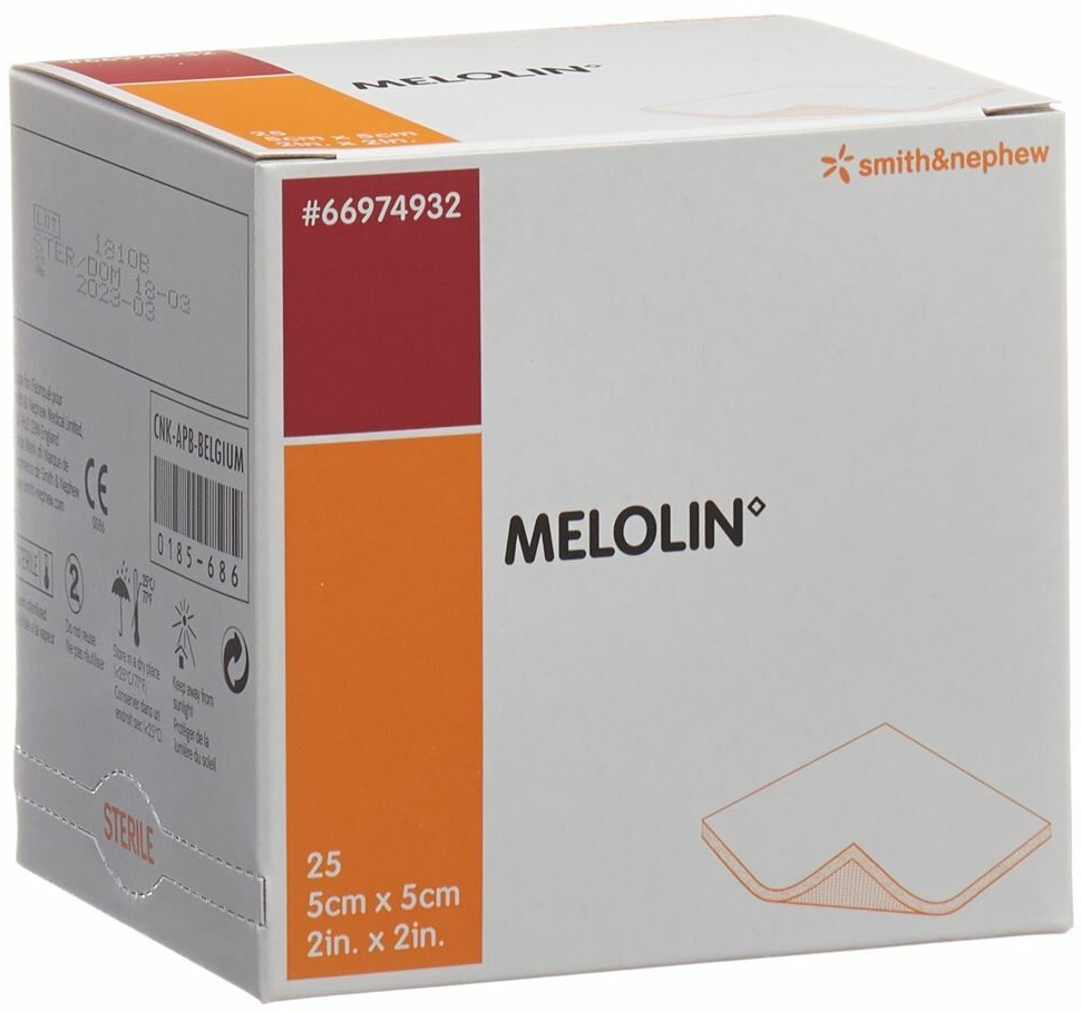 MELOLIN Wundkompressen, 5x5cm, steril (25 Stk)