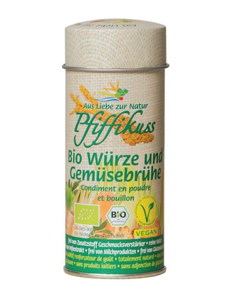 Pfiffikuss Gourmet Streuwürze + Gemüsebrühe (80g)