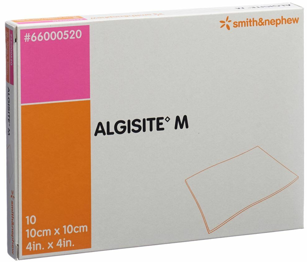 ALGISITE M Alginat Kompressen, 10x10cm (10 Stk)