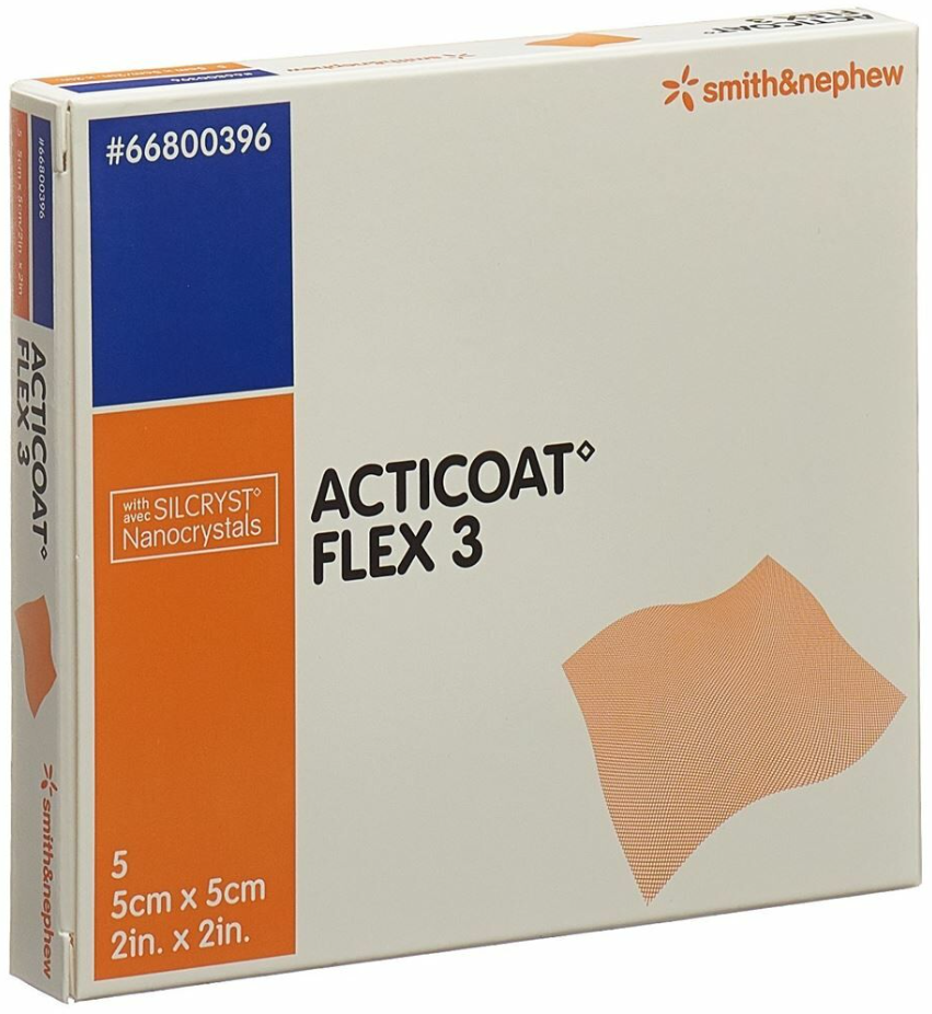 ACTICOAT FLEX 3 Wundverband, 5x5cm (5 Stk)
