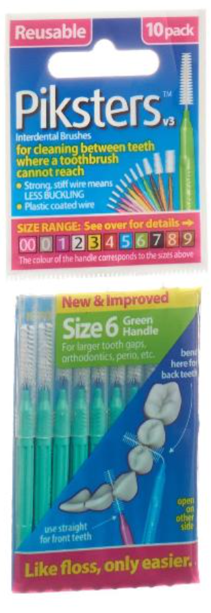 Piksters Interdentalbürsten, Grösse 6 (10 Stk)