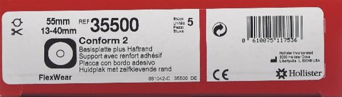 Hollister CONFORM 2 Basisplatte 35500, 13-44mm (5 Stk)