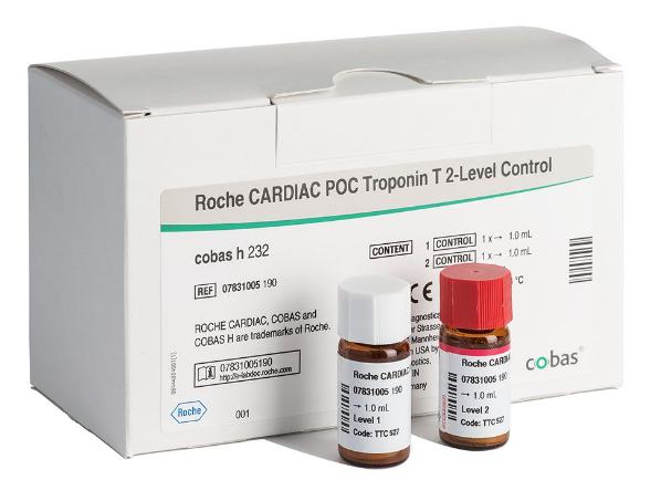 cobas h232 CARDIAC POC Troponin T 2-Level Control (1 Stk)