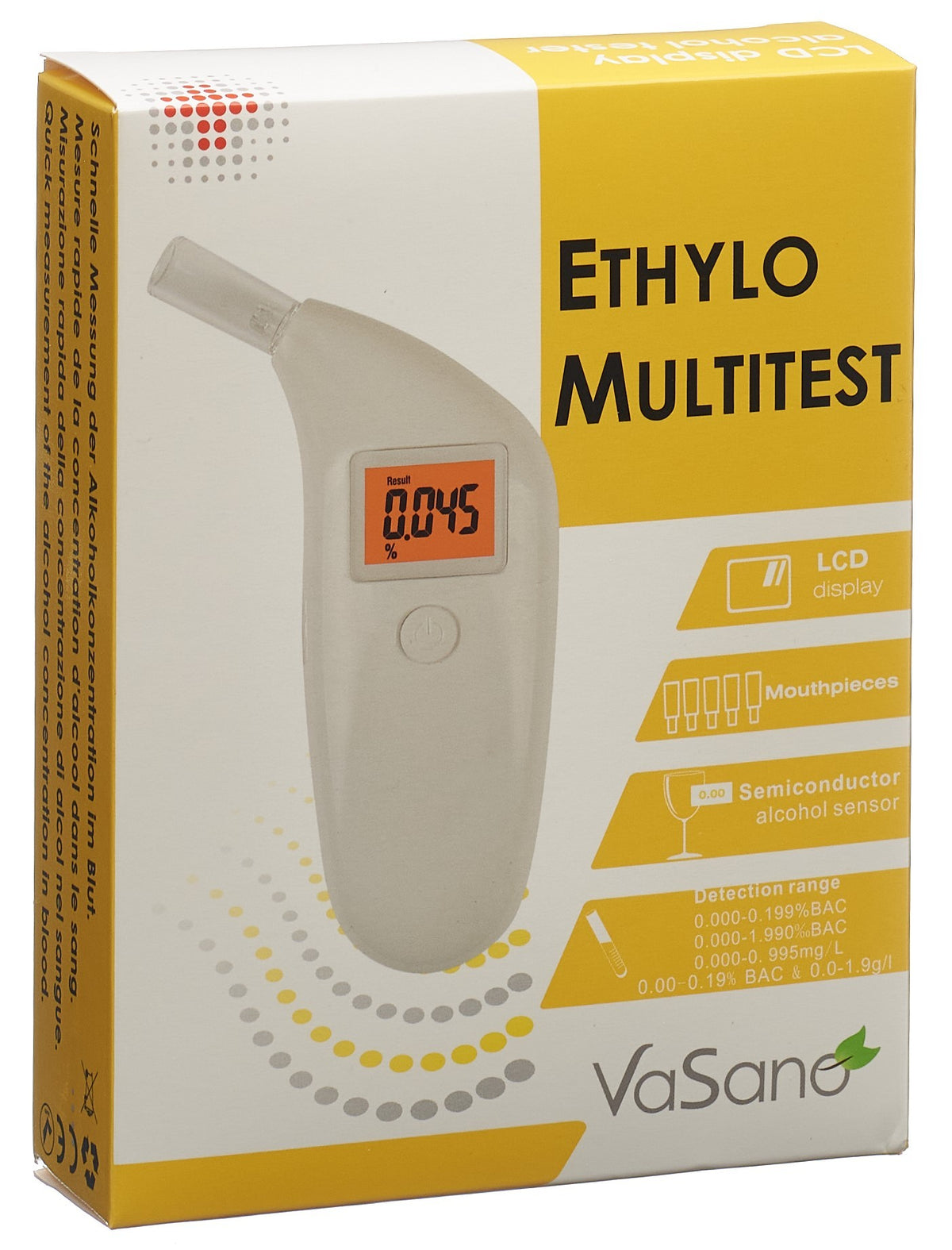 VaSano ETHYLO Alkohol-Test elektronisch Multitest (1 Stk)