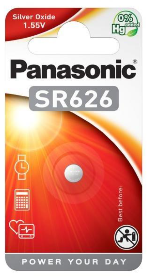 Panasonic Batterien SR626/V377/SR66 (1 Stk)