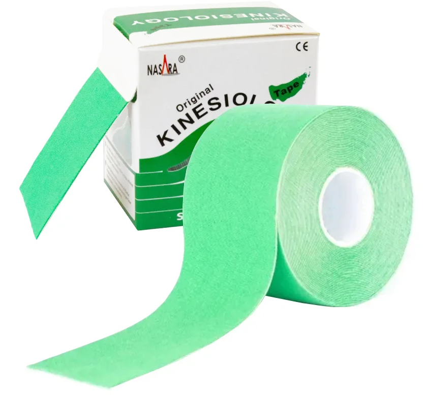 Nasara Kinesio Tape 5cm x 5m, grün (1 Stk)