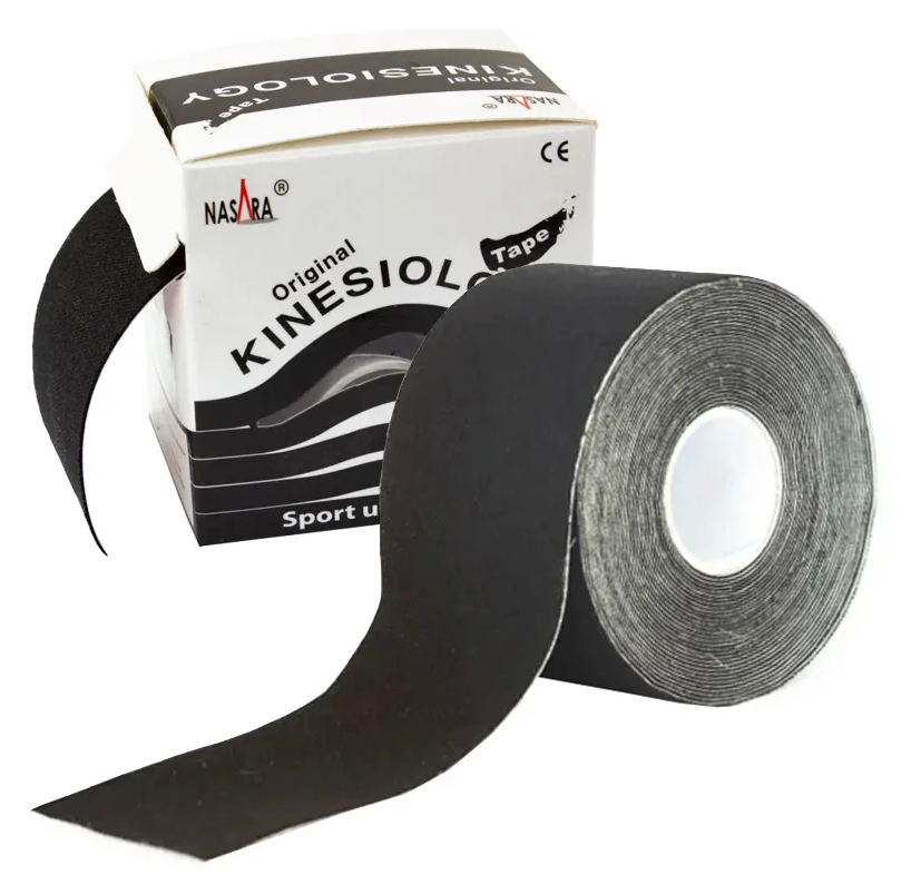 Nasara Kinesio Tape 5cm x 5m, schwarz (1 Stk)