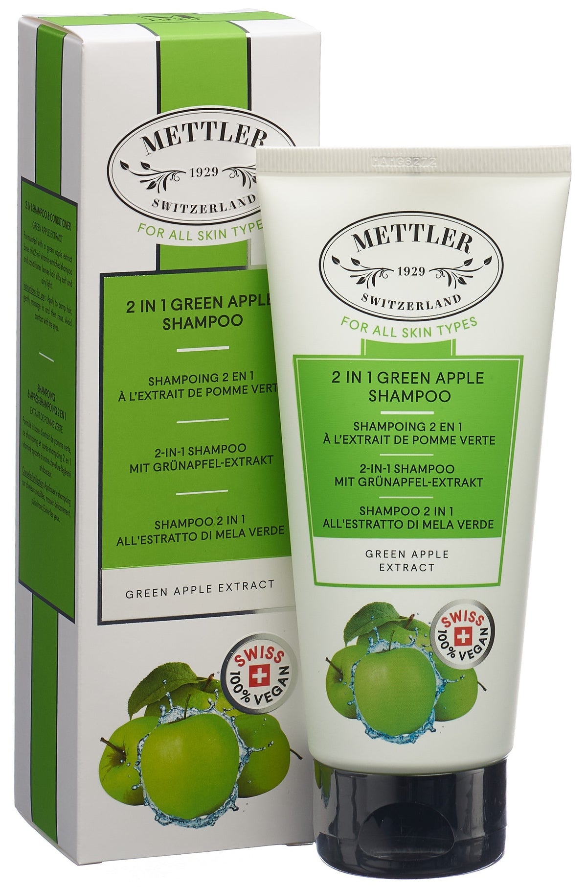 METTLER 2in1-Shampoo mit Grünapfelextrakt (200ml)