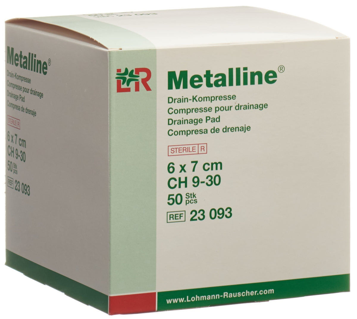 Metalline Drainage Kompressen 6x7cm steril (50 Stk)