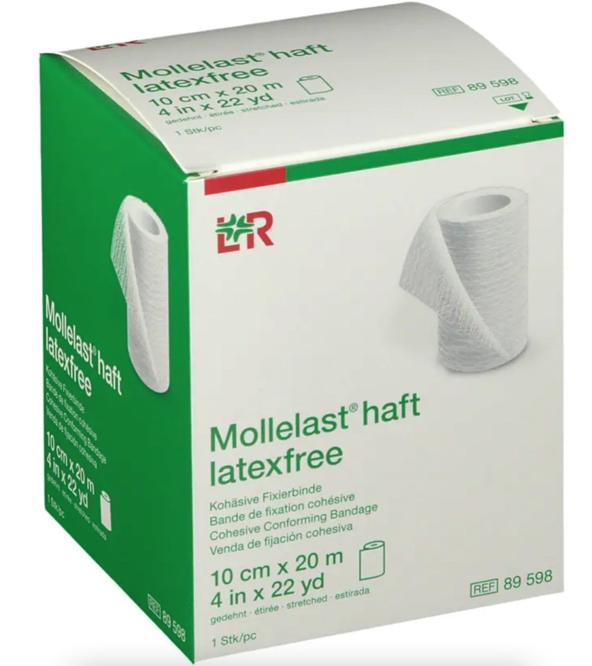 Mollelast haft Fixierbinde 10cmx20m latexfrei (1 Stk)