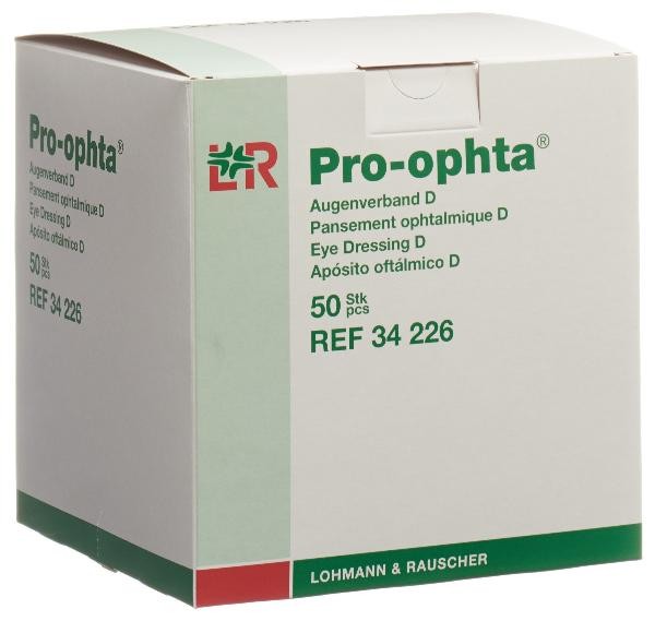 Pro-ophta D Augenverband lichtdicht hautfarbig (50 Stk)