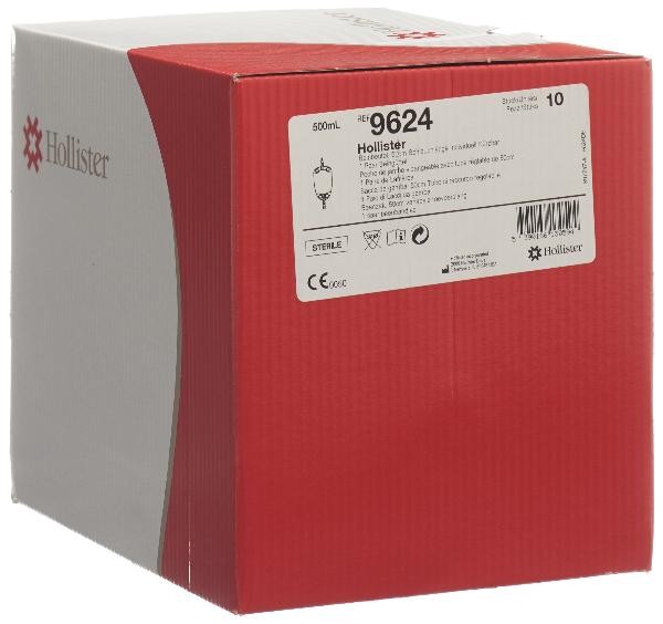 Hollister Urin-Beinbeutel 500ml mit Ableitungsschlauch 50cm Rücklaufsperre steril (10 Stk)