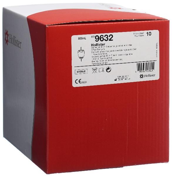 Hollister Urin-Beinbeutel 800ml mit Ableitungsschlauch 50 cm Rücklaufsperre steril (10 Stk)