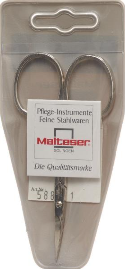 Malteser Nagelhautschere gebogen, 9cm, No.1 (1 Stk)