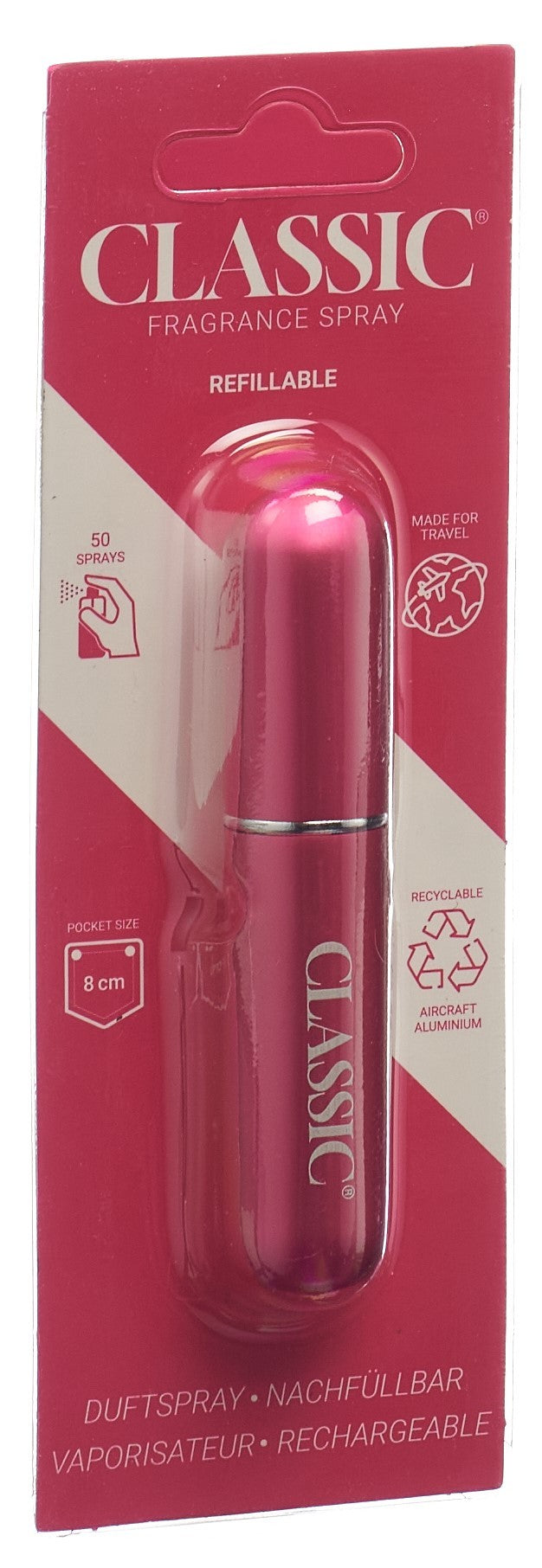 CLASSIC Duftspray nachfüllbar rosa (1 Stk)