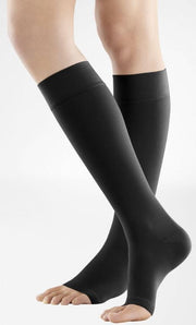 VenoTrain Soft AD KKL2 Grösse XL plus/long offene Fussspitze schwarz (1 Paar)