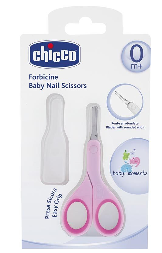 Chicco Babyschere mit Schutzkappe rosa