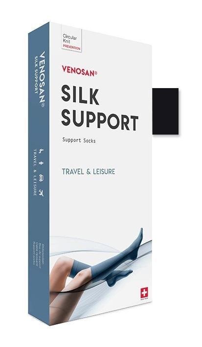 VENOSAN SILK A-D Support Socks M black (1 Stk)